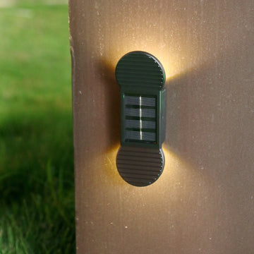 Aplică  Solară LED Flippy, ABS/Policarbonat, Rezistență la Apă IP65, 2 LED-uri SMD, Lumina Albă Caldă, Negru – Iluminare Externă Eficientă