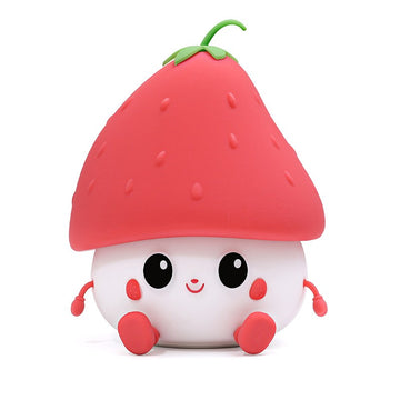 Lampă Veghe Copii Flippy Căpșunică, Silicon, Senzor Tactil, USB, 1200mAh, Lumină Caldă