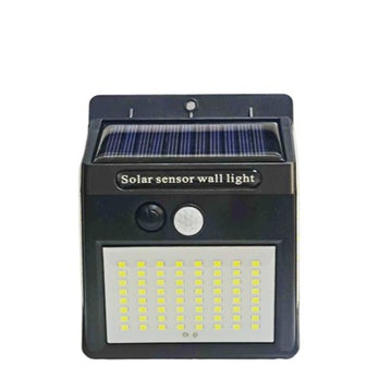 Lampă cu Încărcare Solară și Senzor de Mișcare pentru Exterior, 64 LED