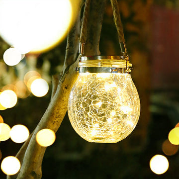 Lampă Solară Flippy – Borcan Decorativ cu Agățătoare, Ideală pentru Grădină