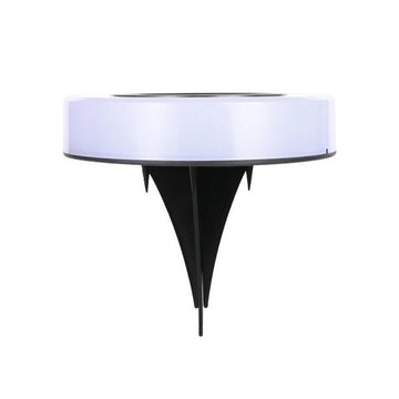 Lampa Solară LED Flippy, Formă Cerc pentru Gazon sau Grădină, Rezistență la Apă, Alb Rece