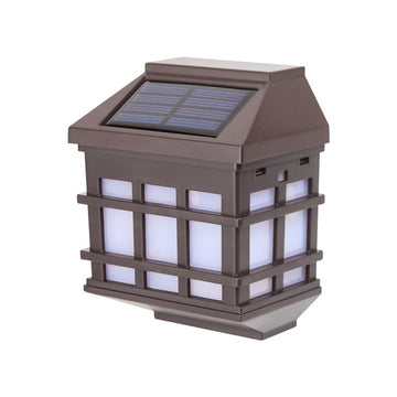 Lampa Solară LED Tip Felinar Flippy pentru Perete, Alb Cald, 11.5 x 8.3 cm