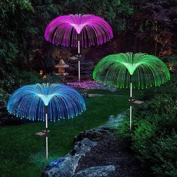Lampă Solară LED tip Meduza, inaltime 90 cm, Pentru gradina, Flippy